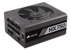 ספק כוח קורסייר מודולרי CORSAIR CP-9020137-EU HX750 80+ Platinum Modular 750Watt Power Supply 135mm