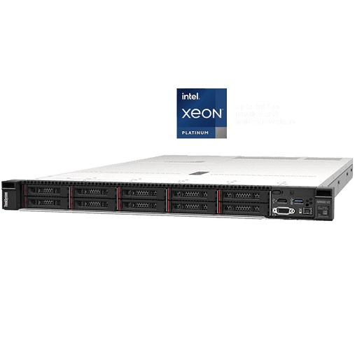 שרת לנובו Lenovo Think System SR630 V2 Intel Xeon 4310 18Cors 3.6GHz 32GB 2x240GB SSD 2x750W,XCC,2×10G (P) Free Dos 1U rack server