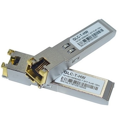 טרנסיבר SFP (מיניג'ביק) 1GB ל-100 מטר ל-10/100/1000BASE-T RJ45 תואם HP/ARUBA SFP008-100